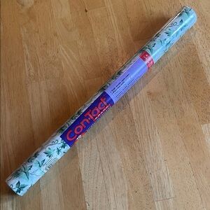 Floral Vine Shelf Liner Roll - Green 12 feet x 20 inches